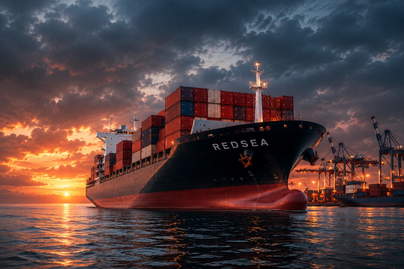 Container ship at sea — Readsea Shipping